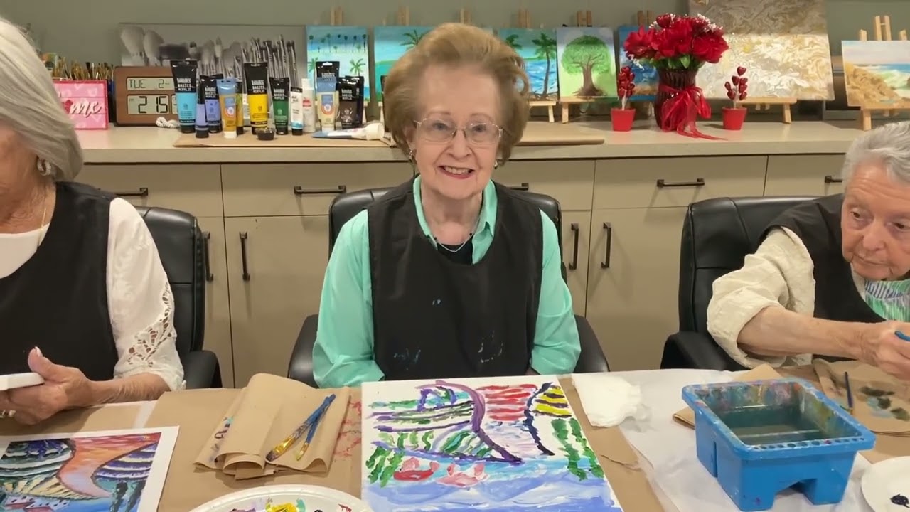 Painting a Tuscan Landscape Together | Chateau Madeleine, Melbourne FL
