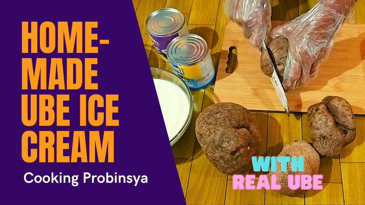 How to Make Homemade Ube Ice Cream with Real Ube by Cooking Probinsya