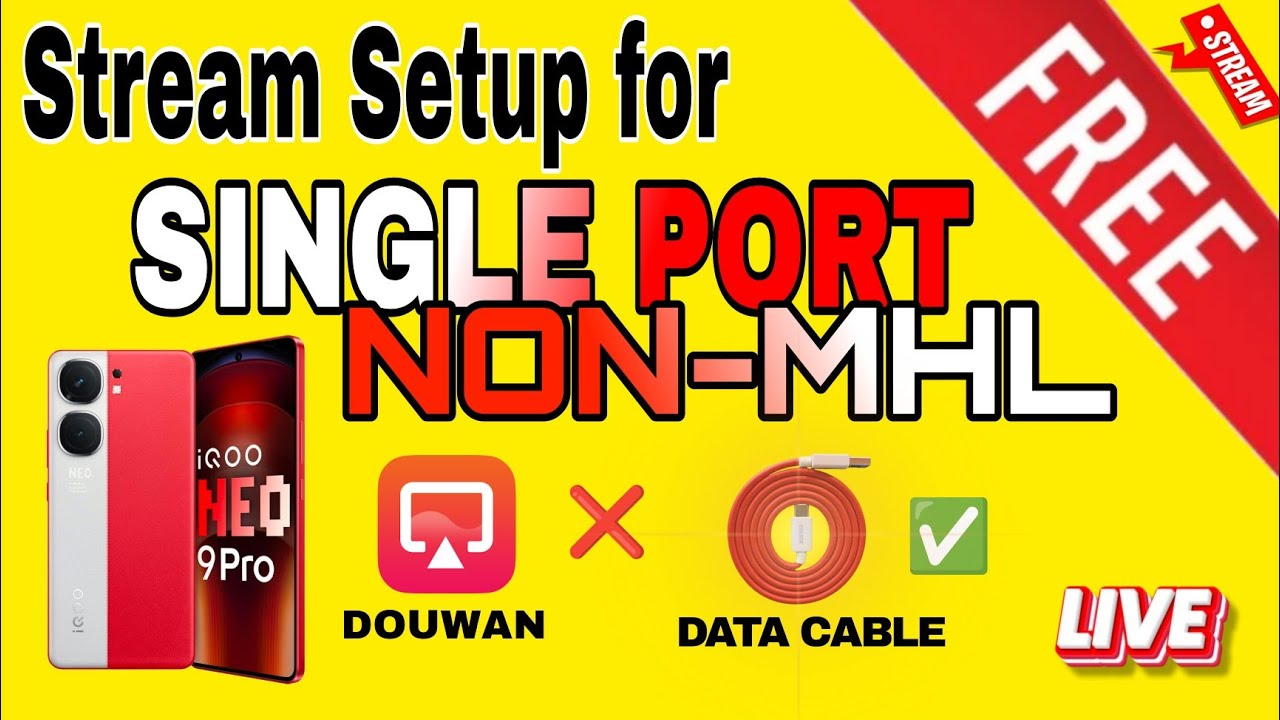 stream setup for NON MHL phone without douwan IQOO NEO 9 PRO 