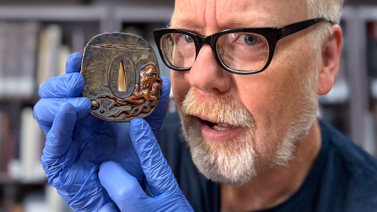 Adam Savage Marvels Over Centuries-Old Samurai Sword Tsuba! (at @metmuseum )