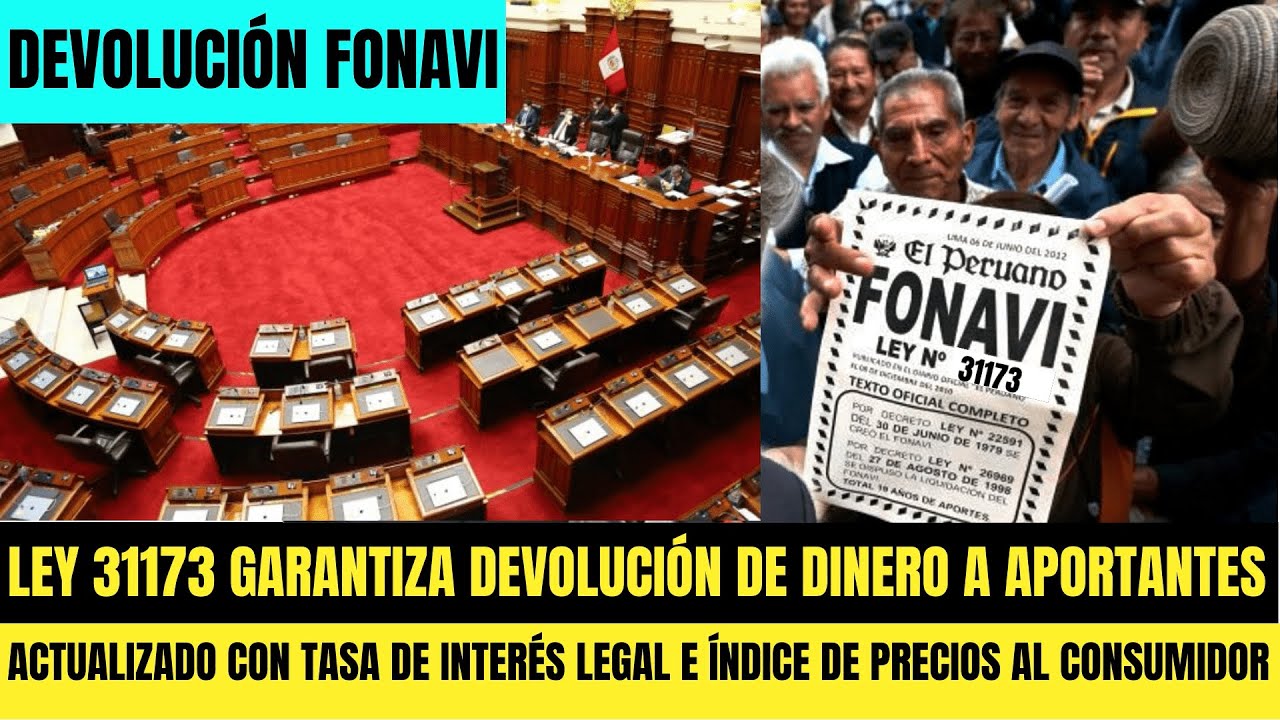 CONGRESO PROMULGAN LEY FONAVI N&ordm; 31173 QUE GARANTIZA DEVOLUCI&Oacute;N DE DINERO A APORTANTES