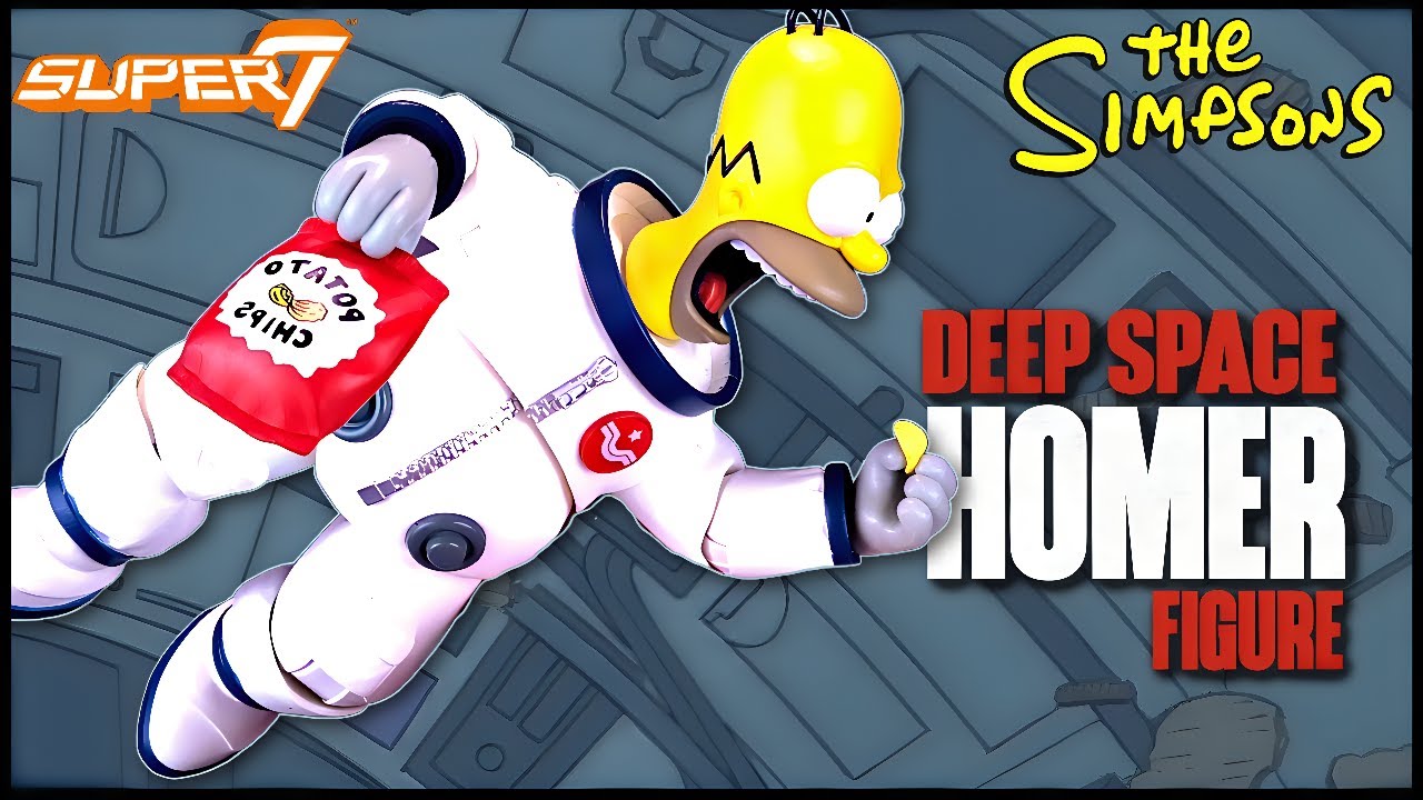 Super7 The Simpsons Ultimates Deep Space Homer Figure @The Review Spot