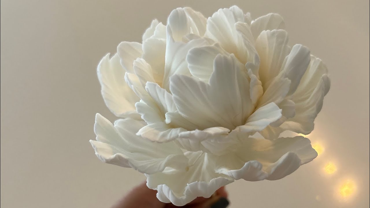 Fondant Peony Flower Tutorial