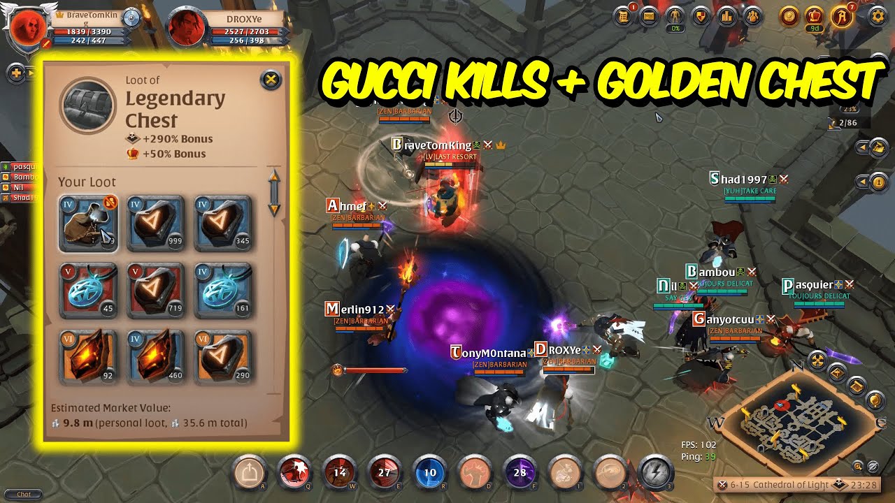 Albion online static rat + crazy fights + (35M from one chest)