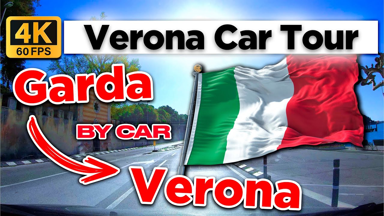 🚗Garda, Bussolengo, Verona by Car - Italia 2022 [4k 60fps]