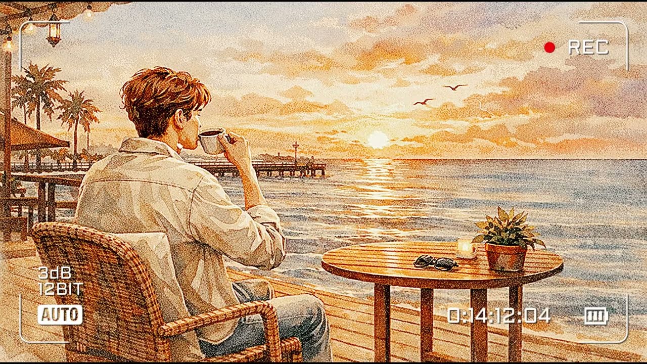 【作業用BGM】夕焼けをお供にカフェ気分のローファイ音楽🌇 | Sunset Lofi Beats 