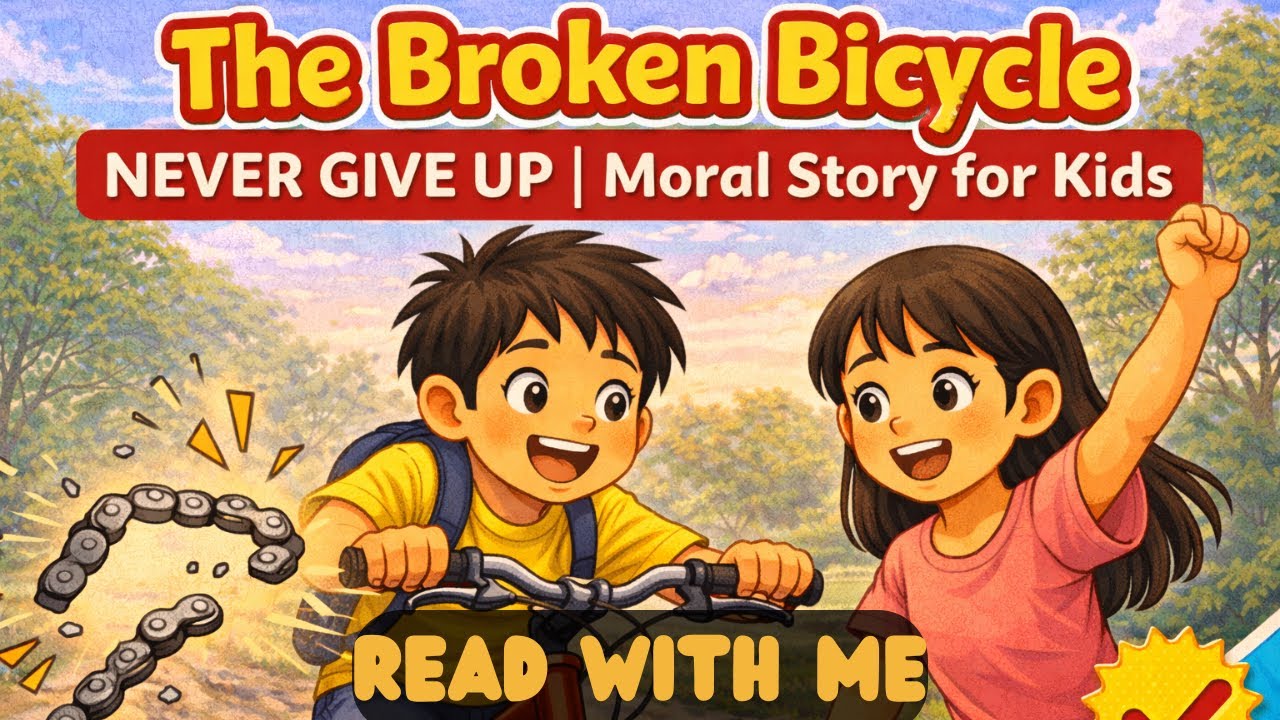 The Broken Bicycle | Read With Me | Read Along Moral Story for Kids | Kids Learning