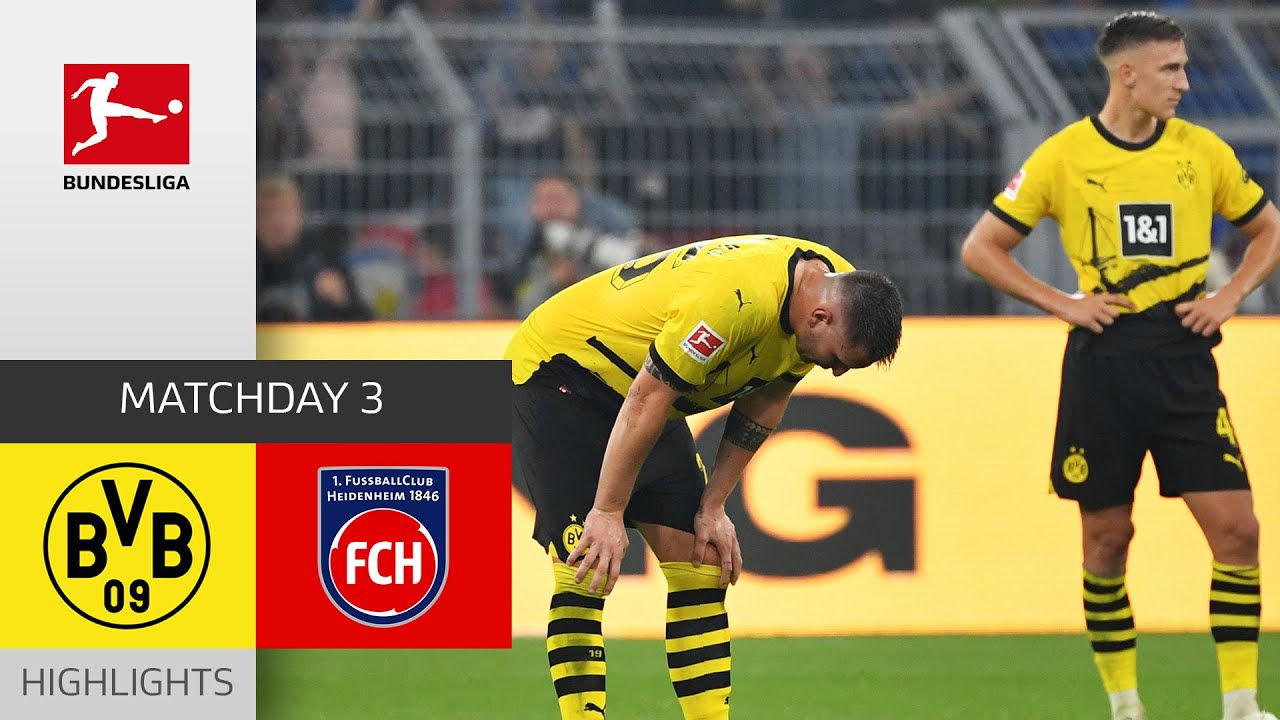 Borussia Dortmund - 1. FC Heidenheim 2-2 | Highlights | Matchday 3 &ndash; Bundesliga 2023/24