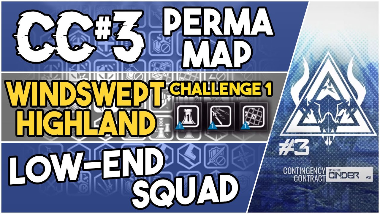 CC#3 Permanent Map - Windswept Highland Challenge 1 | Low End Squad |【Arknights】