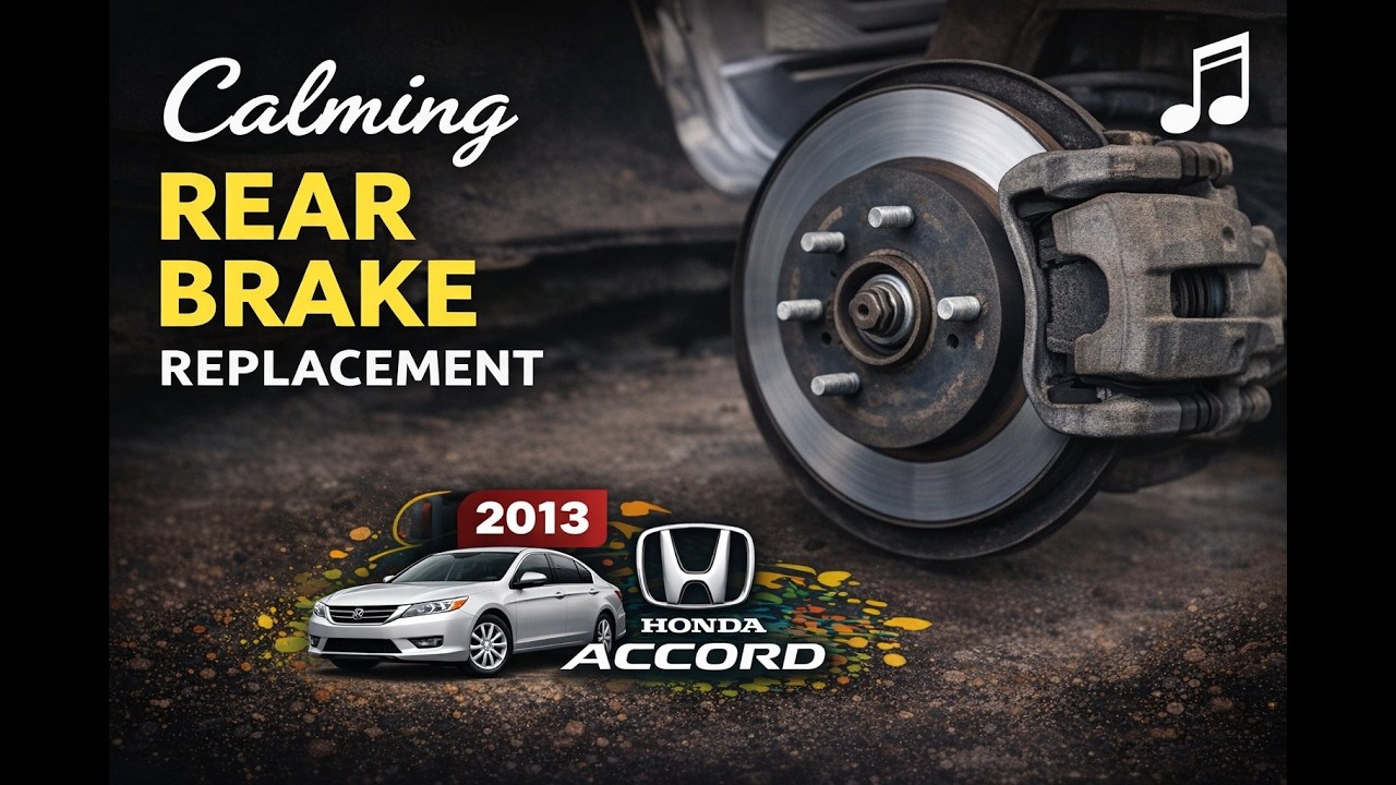 2013 Accord Rear Brake Job Calming #mechanic #mechaniclife #honda #hondaaccord #cartips #asmr #pov