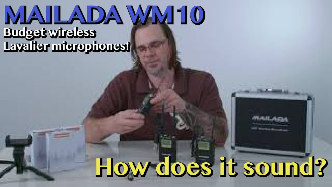 Mailada WM-10 Wireless Lavalier Microphones For DSLR and XLR input cameras. #filmmaking #audiogear