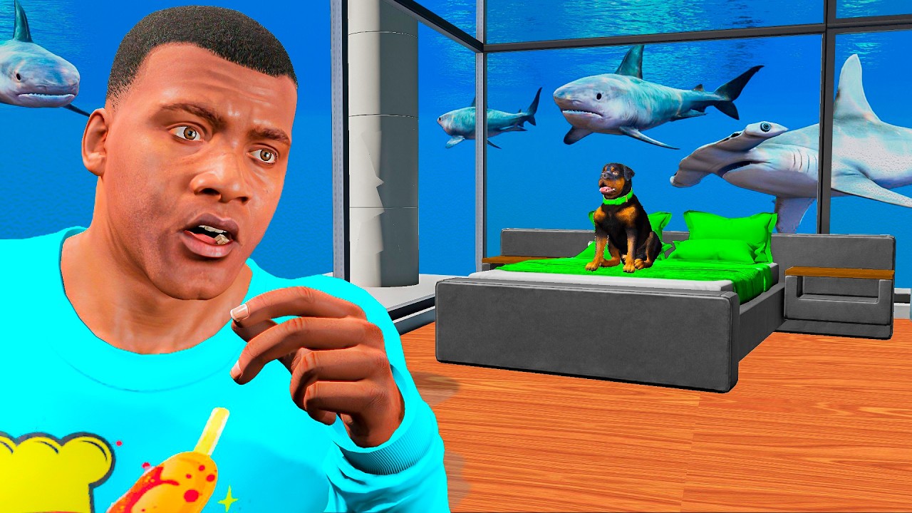 REFORMEI A MANSÃO AQUÁTICA DO FRANKLIN NO GTA 5
