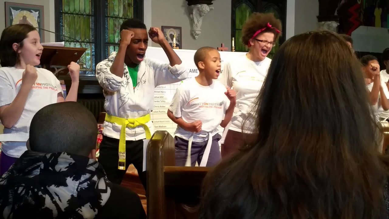Bj doing martial arts unity in motion
