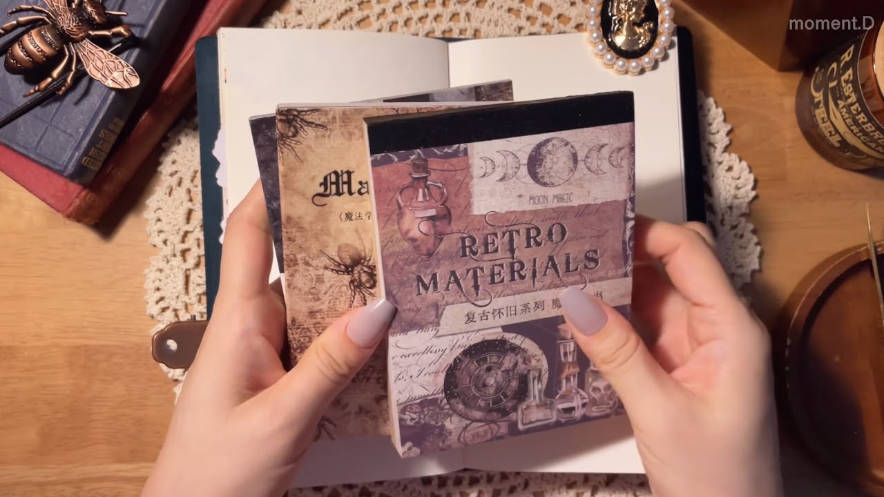 ASMR 퍼즐 맞추듯 채워지는 페이지🤎🖤 꽉차게 다이어리 꾸미기 Art Journaling #scrapbooking #papertherapy #collage #コラージュ