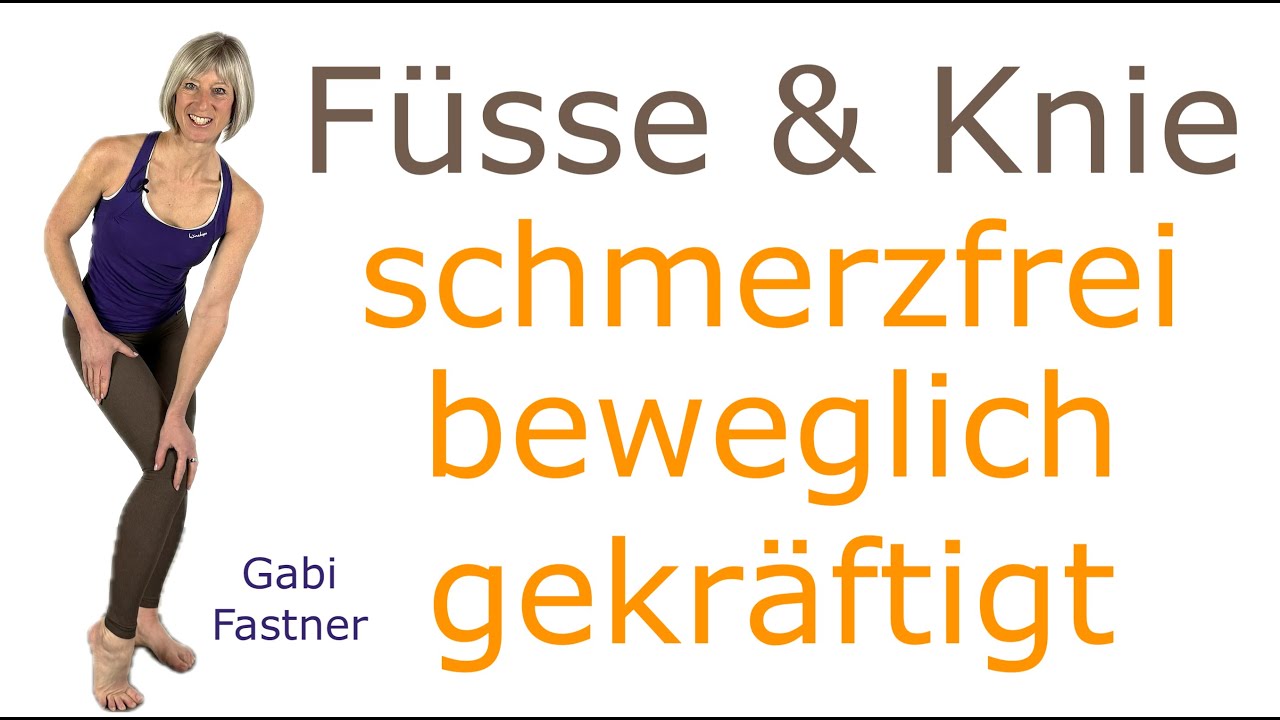 ✏️ 18 min. F&uuml;sse & Knie | schmerzfrei, beweglich, gekr&auml;ftigt, Bein-&Uuml;bungen ohne Ger&auml;te, im Stehen