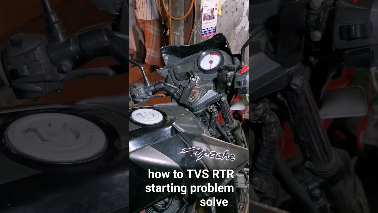 how to TVS RTR starting problem solve #shortvideo #bdpotolda