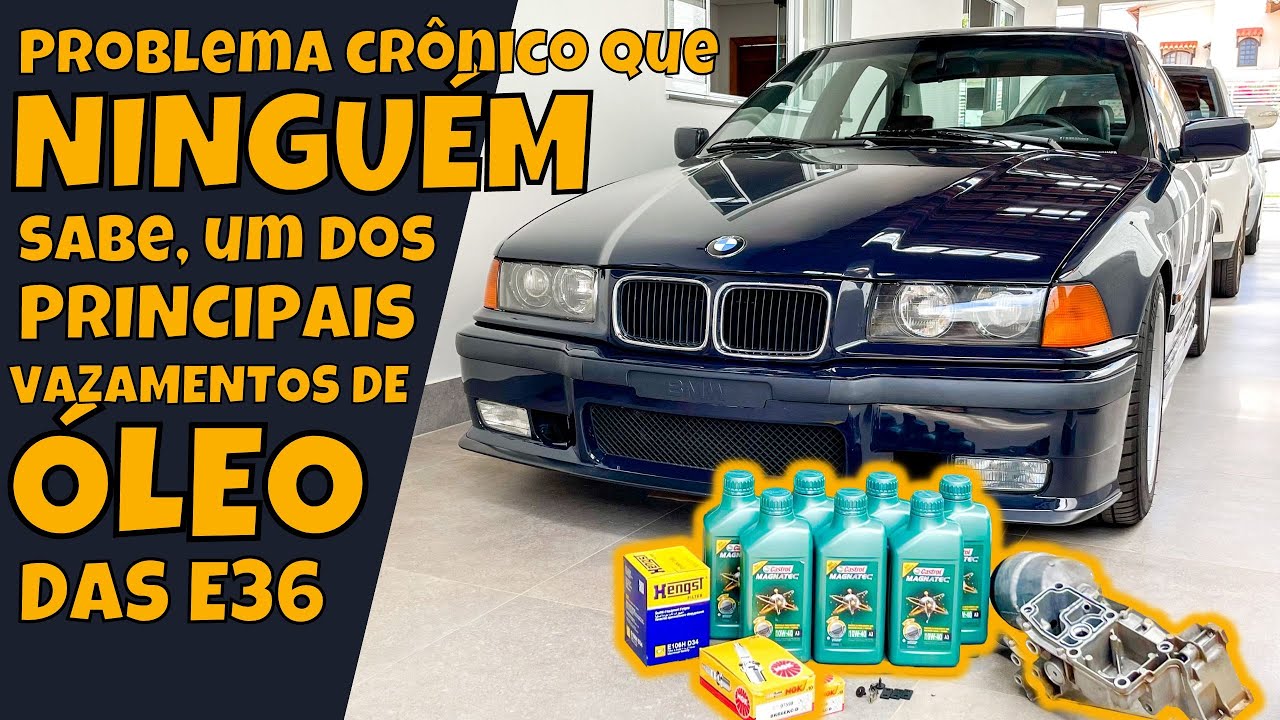 Troca do cavalete de óleo BMW E36 | problema crônico de vazamento.