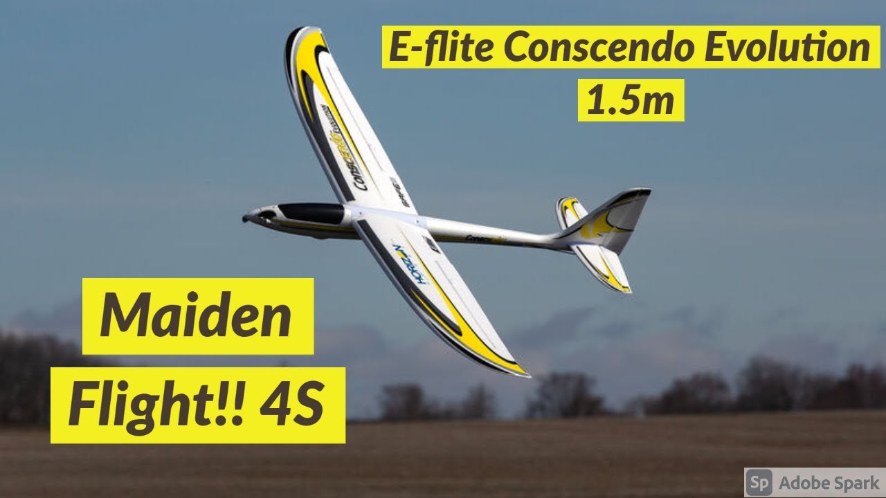 Horizon Hobby Conscendo Evolution 1.5m BNF Basic with SAFE Select...**Maiden flight 4S power**