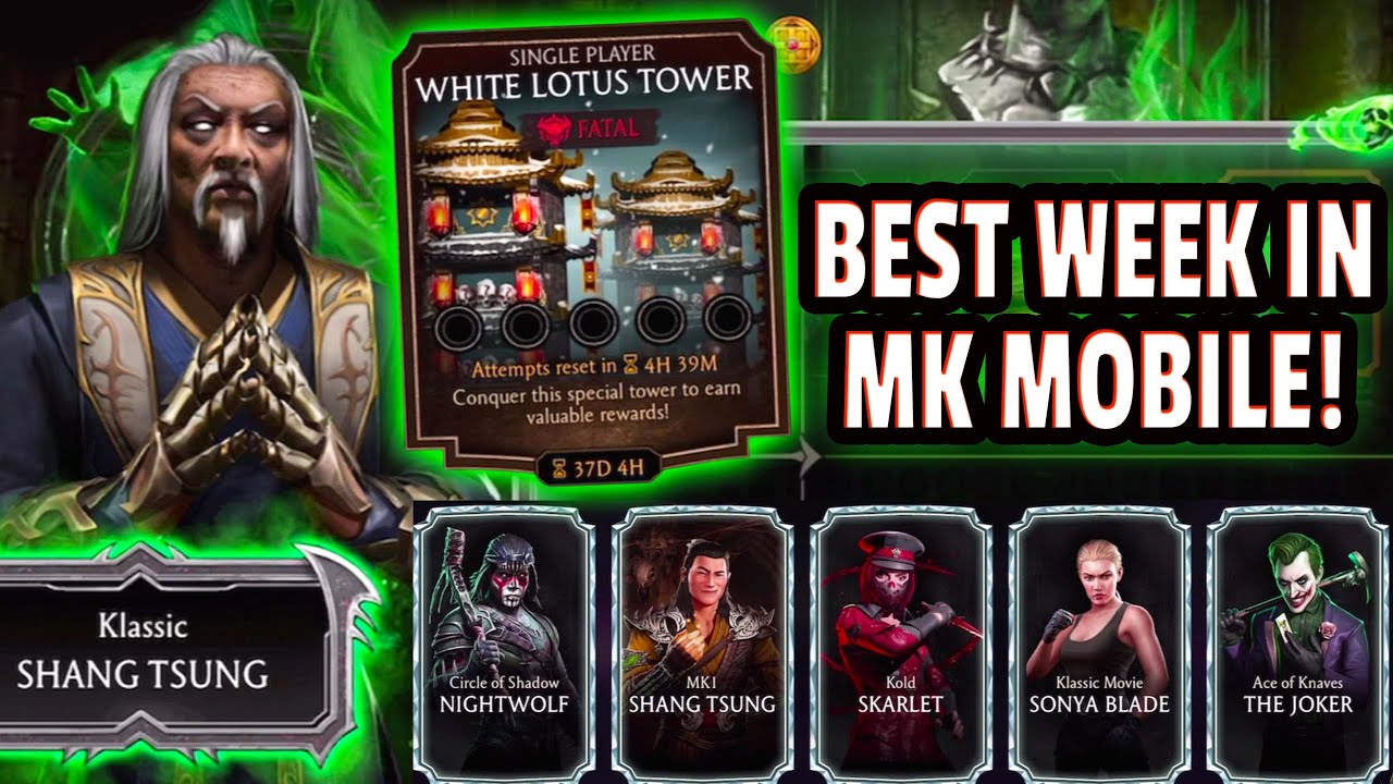 MK Mobile. New Fatal Tower is AWESOME! This Week is Crazy! Time to GRIND!