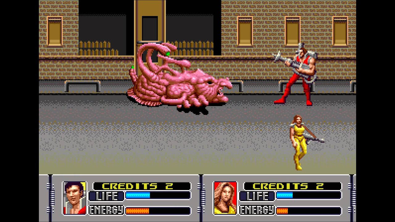 Alien Storm Sega Genesis 2 player Netplay 60fps