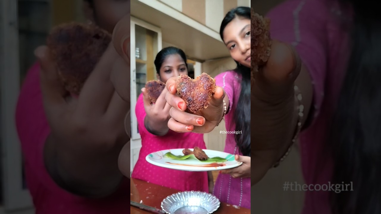 Beetroot cutlet &hearts;️🧆 Damn sure kids will love this #thecookgirl #beetrootcutlet #healthyrecipe