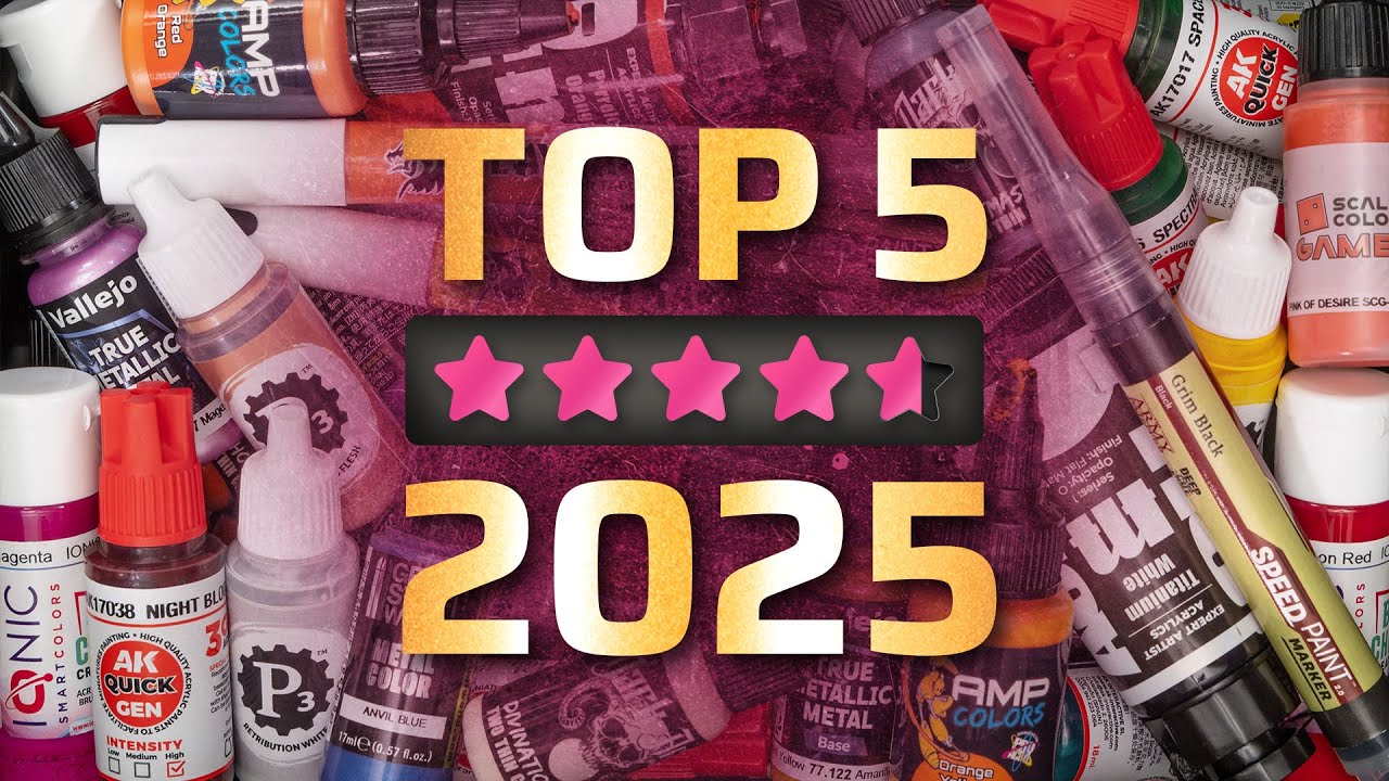 The TOP 5 best miniature paints of 2025 (and a recap of the rest...)