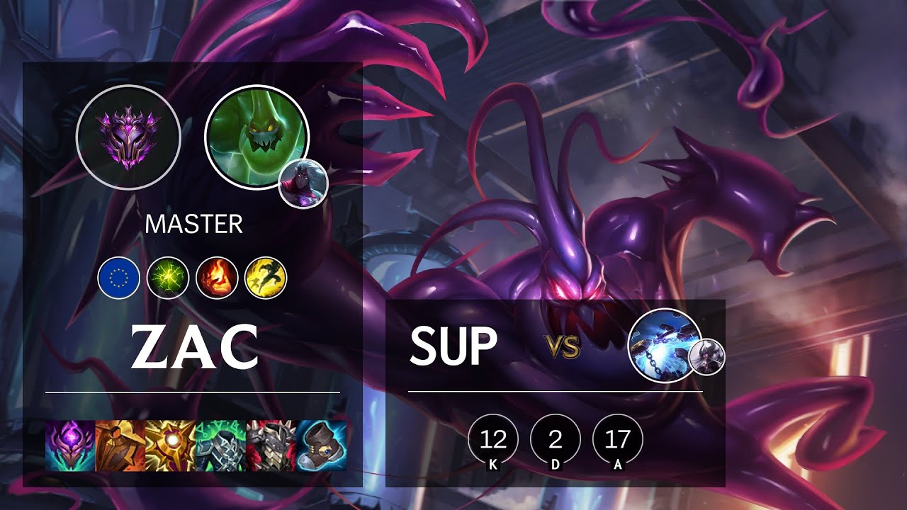 Zac Support vs Xerath - EUW Master Patch 11.15