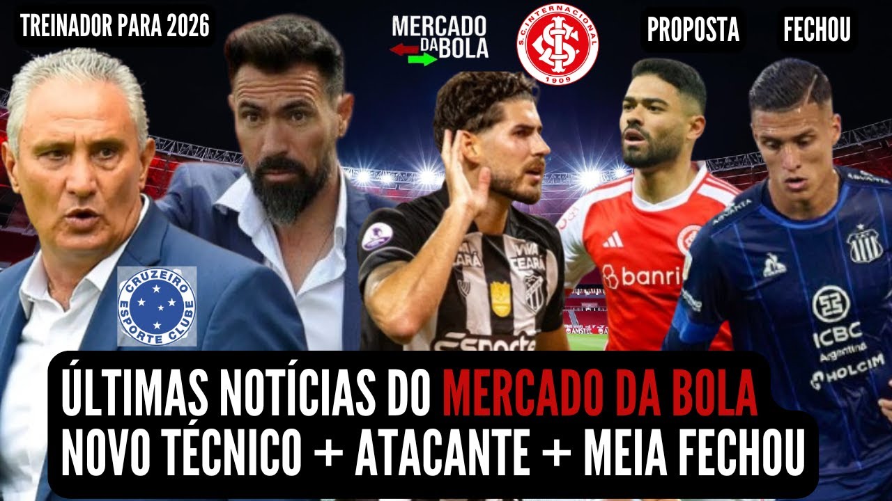 🚨NOT&Iacute;CIAS DO INTER HOJE💣BOMBA💣NOVO T&Eacute;CNICO PERTO PARA 2026 | NOVIDADE💣MEIA FECHOU💣ATACANTE NA MIRA🚨