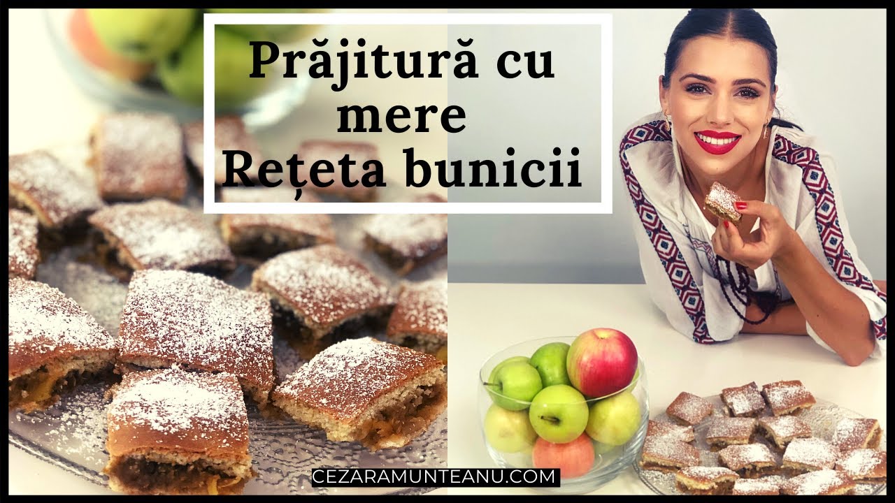 Prajitura cu mere ( reteta Bunicii, simplu si rapid)