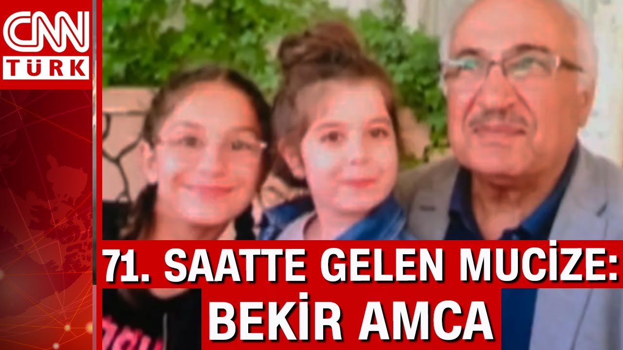 71. saatte mucize kurtuluş! Fransız, Katarlı ve Türk kurtarma ekipleri Bekir Amca enkazdan çıkardı