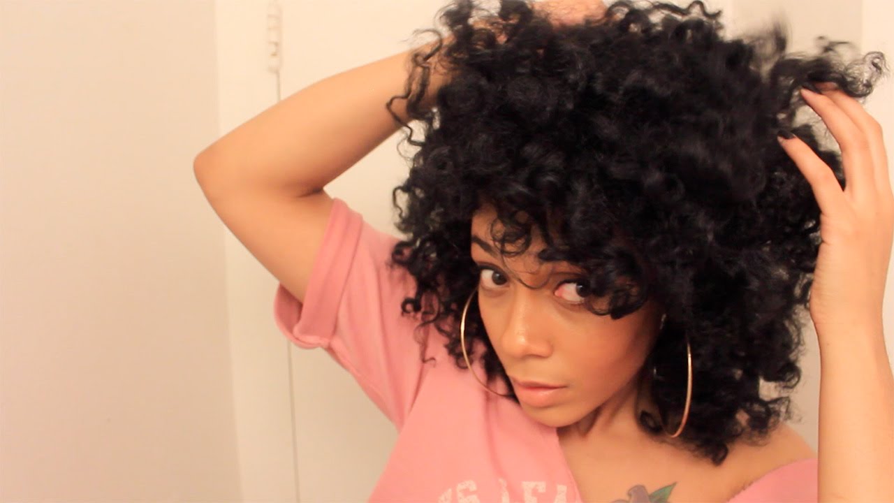 3-Strand Twist Bantu Knot Out || Curly Fro