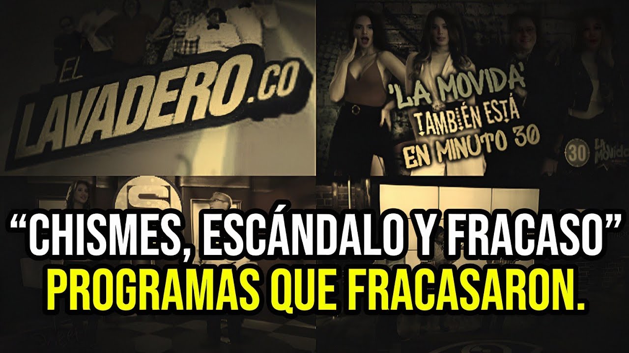 5 programas de chismes que fracasaron de la peor manera. 