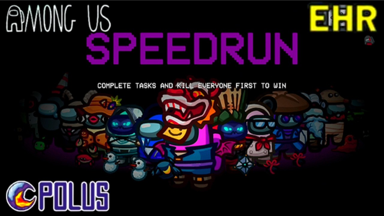 Among Us SpeedRun GameMode 25 Tasks Challenge on Polus Map