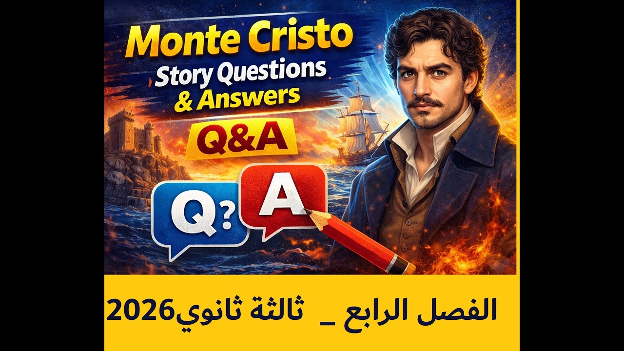 أهم كلمات وأسئلة  الفصل الرابع|  قصة إنجليزي | ثالثة ثانوي 2025 | شرح مبسط + امتحانات