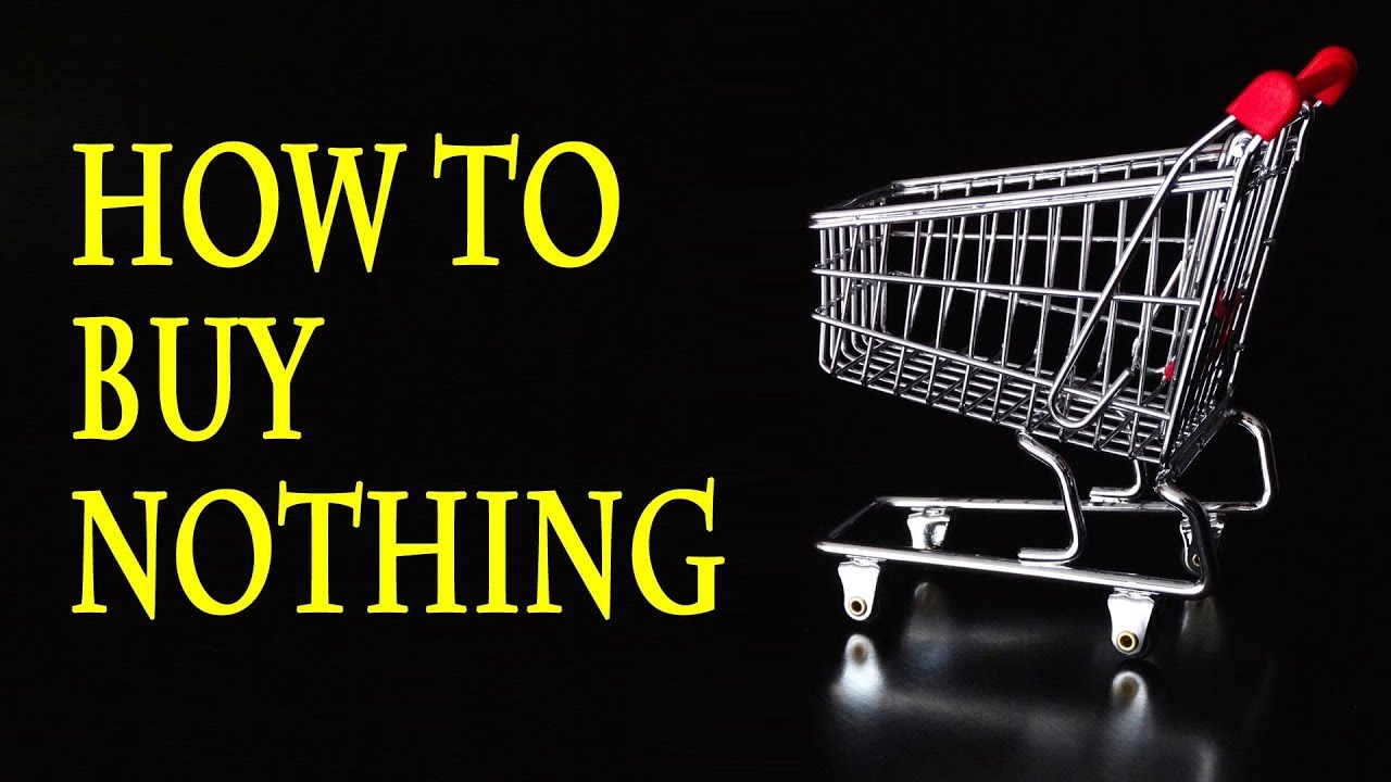 How I Buy Nothing Going Shopping