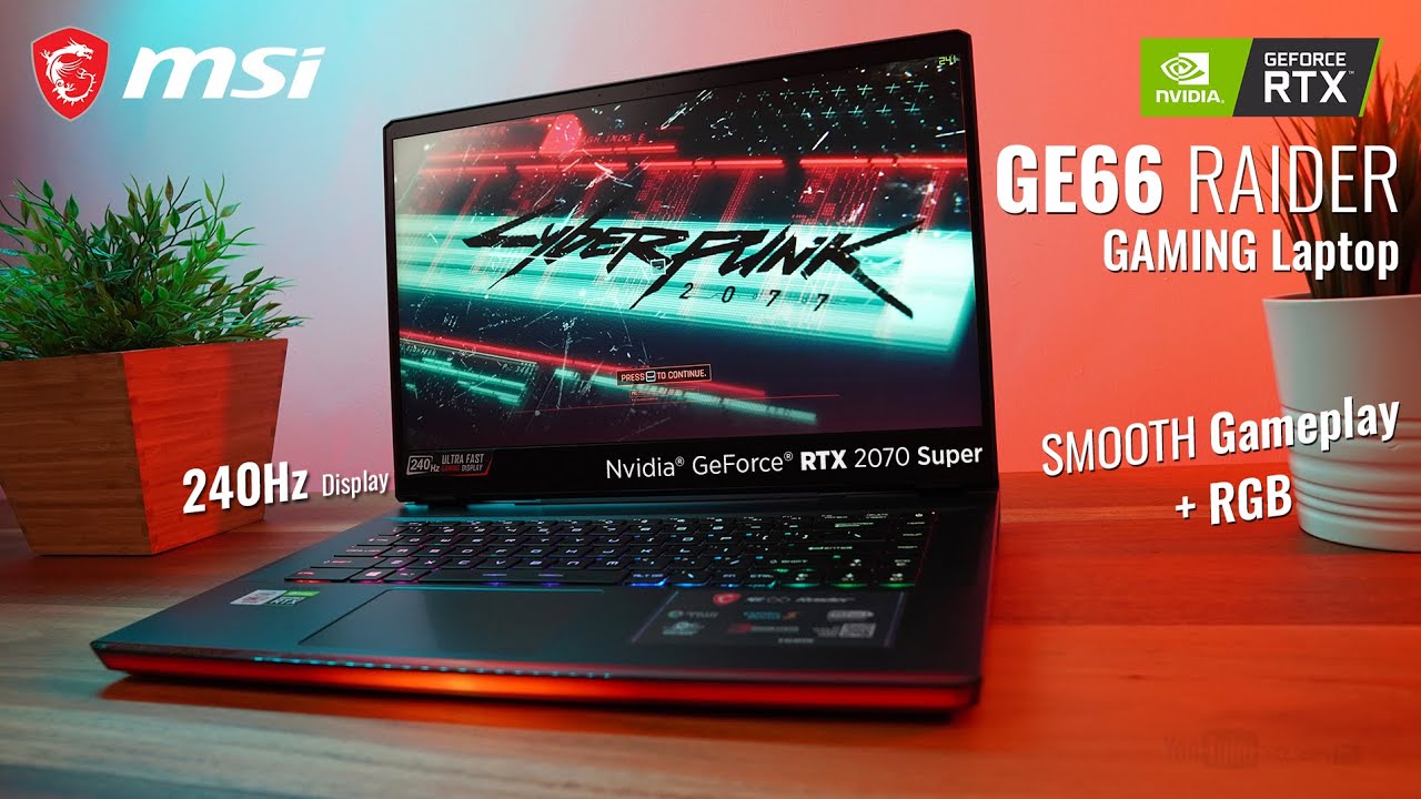 MSI GE66 Raider 240hz Gaming Laptop First Impression! Smooth Gameplay + RGB!