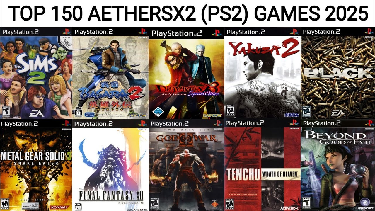 Top 150 Game Aethersx2 Terbaik 2025 Versi Game Box2002 | Game PS2 Terbaik | Emulator PS2 Android