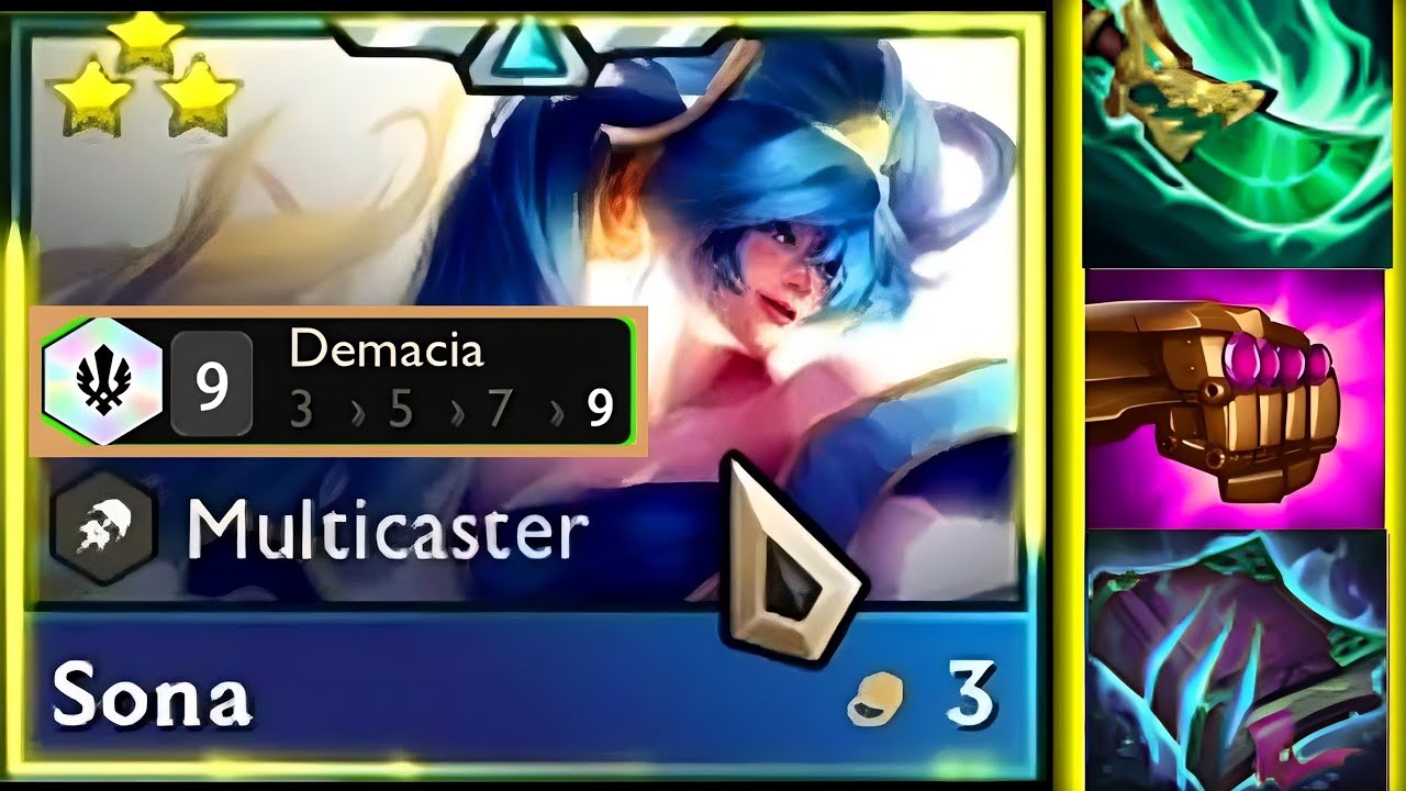 Sona 3 Star ⭐⭐⭐ 9 Demacia tft set9