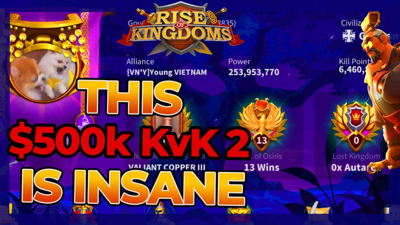 A Look Inside THIS $500k KVK 2 Account! SuperCow Account Review! Rise of Kingdoms