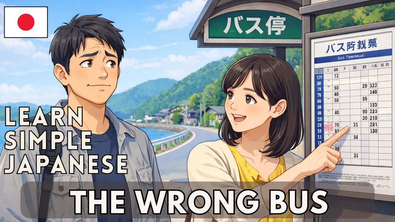 When you get on the wrong bus | 2 MIN Listening Practice (N5-N4)