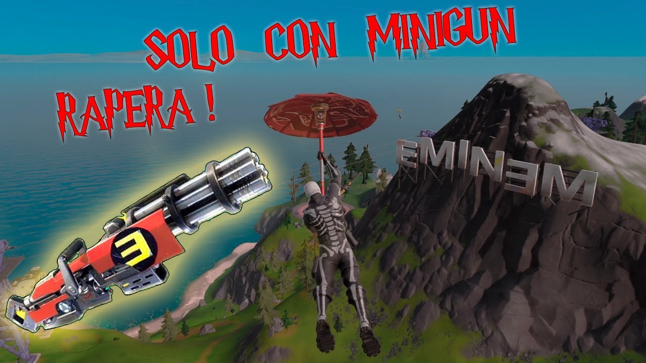 💀¡GANANDO SOLO con MINIGUN RAPERA de EMINEM! 💀 ~ FORTNITE OG 2