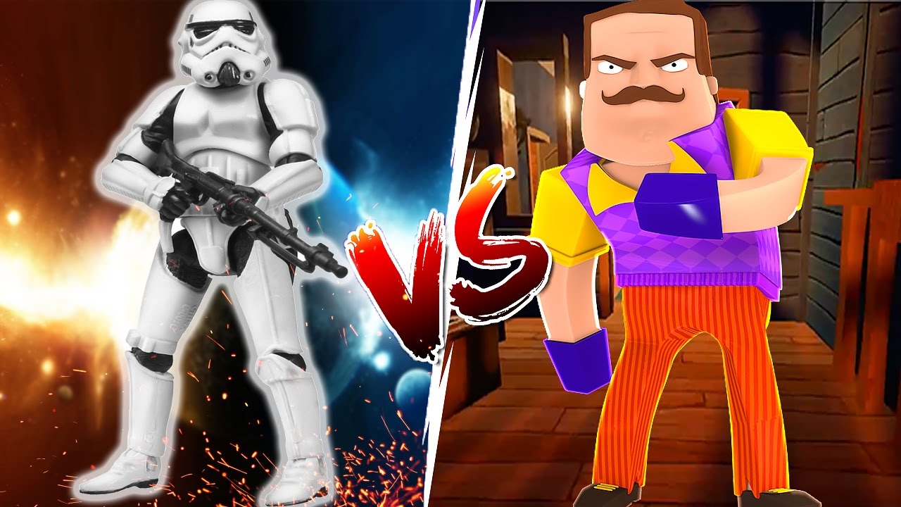 Minecraft Star Wars - MAY THE 4TH BE WITH YOU - Hello Neighbor Versus Little Club Baby Max Gameplay