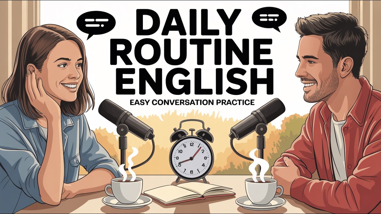 Daily Routine English Conversation Podcast Ep.1 | English Learning Practice | A1 Bible Studies
