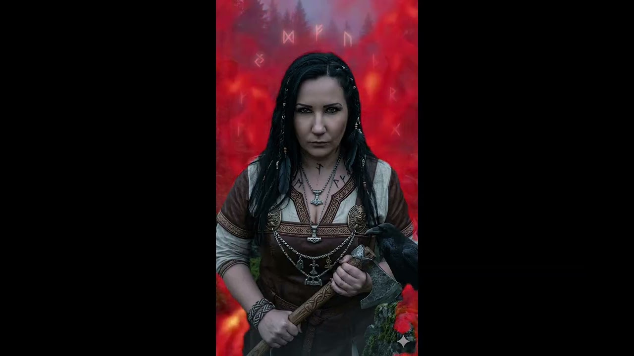 Runenbraut aus Odins Hallen #Runenbraut #Viking #DeutschrockBraut #Deutschrock 