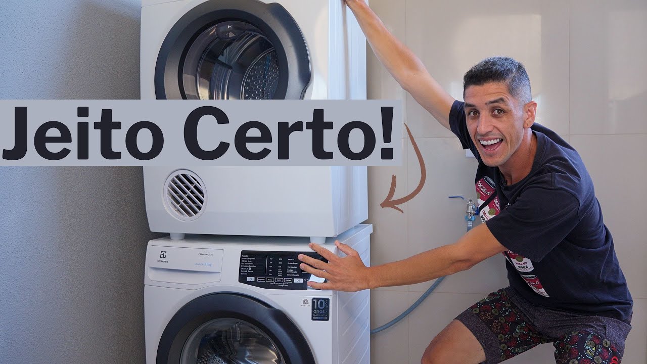 Pode Empilhar Secadora na Lavadora de roupas