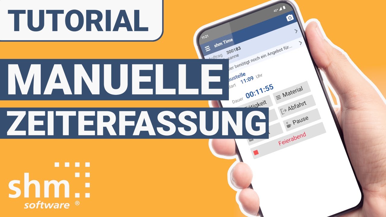 shm Time - Die Zeiterfassungs-App (Arbeitszeiterfassung, manueller Modus)