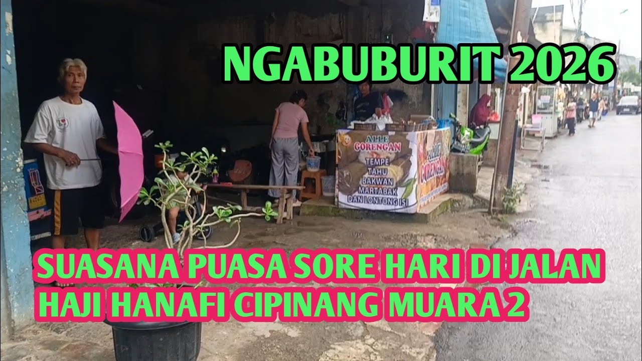 Suasana puasa sore hari di jalan haji hanafi cipinang muara 2 @bengkel08 