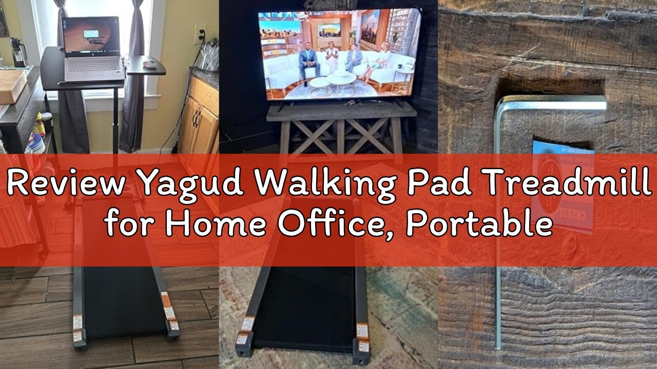 Review Yagud Walking Pad Treadmill for Home Office, Portable Under Desk Treadmill with Remote Contro