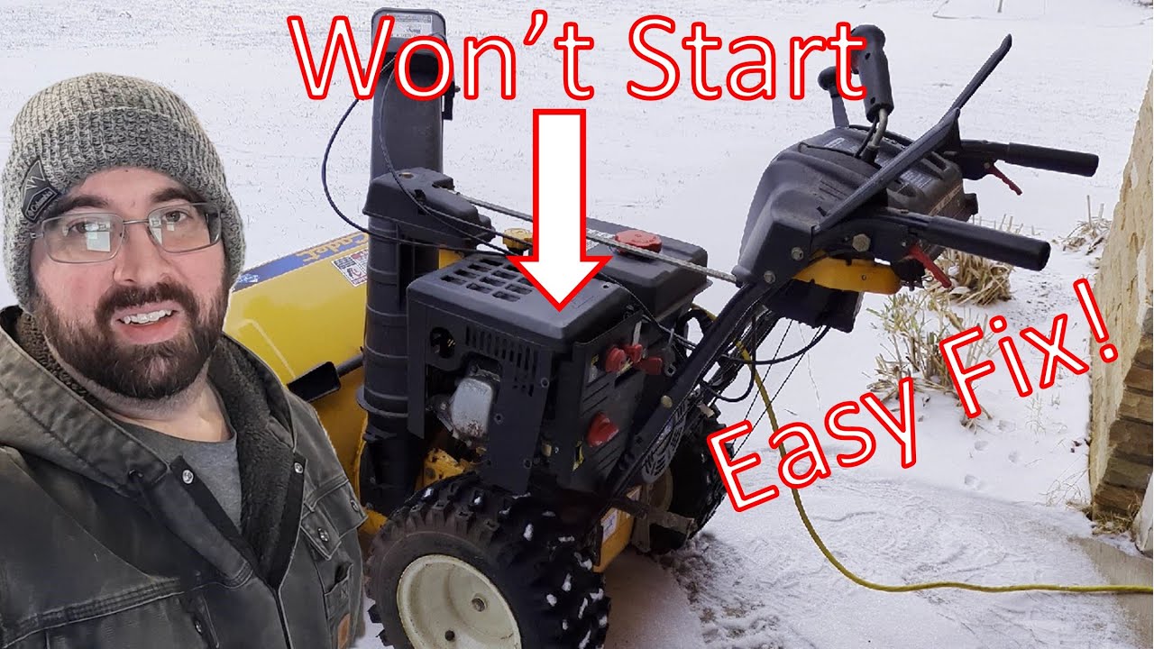 Cub Cadet Snowblower Won't Start - Repairing the Carburetor