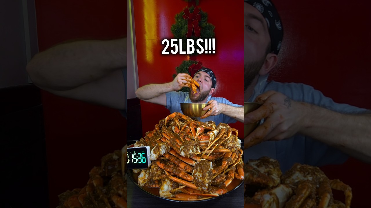 $800 25LBS CRAB CHALLENGE!!! #food #eatingchallenge #goodfood #crab #seafood #crablegs